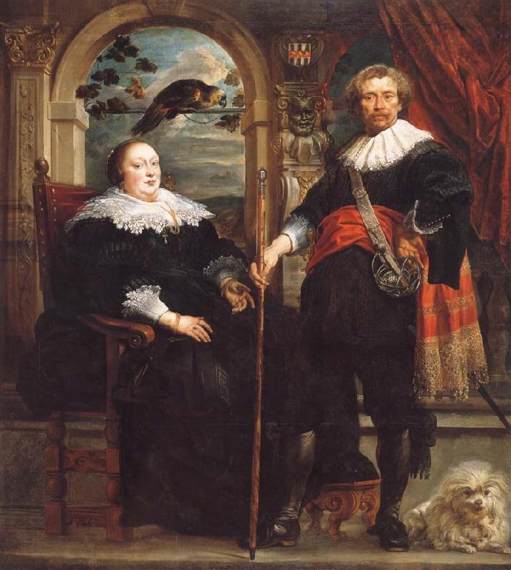 Jacob Jordaens Portrait of Govaert van Surpele and his wife Sweden oil painting art